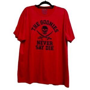 The Goonies never say die red tshirt 80's movie XL